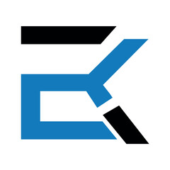 ek letter logo.	