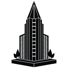 Obraz premium Buildings icons. Bank, Hotel, Courthouse. City, Real estate, Architecture buildings icons. Hospital, town house, museum. Urban architecture, city skyscraper. Classic set. Quality set. Vector
