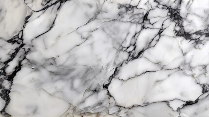 White marble texture with flowing black and gray veins creating a modern, elegant, and natural abstract design