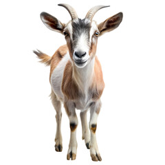Obraz premium Adorable Goat Image: Farm Animal, Livestock, Goat Pictures on Transparent background