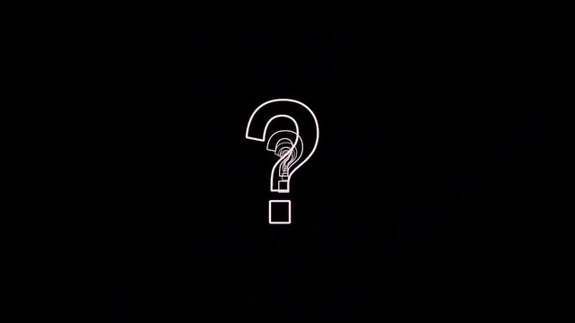 integrative question mark question sing symbol
