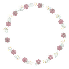 Rustic Green Leaf and Flower Wreath