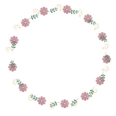 Rustic Green Leaf and Flower Wreath