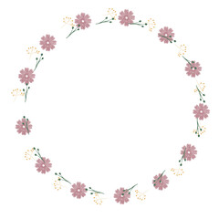 Rustic Green Leaf and Flower Wreath