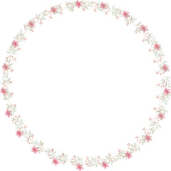 Rustic Green Leaf and Flower Wreath