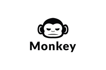 vector design monkey logo. logo template