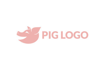 pig logo design vector illustration