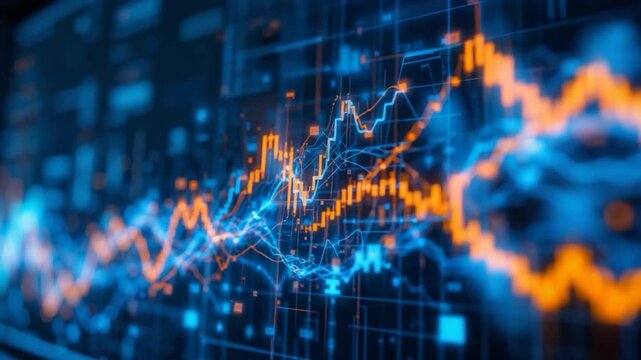 Abstract data graph for business success