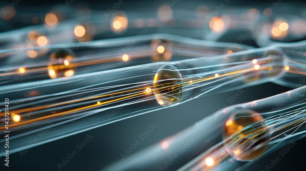 Poster stunning close-up of a cluster of bright lights illuminating the atmosphere with vibrant colors and 