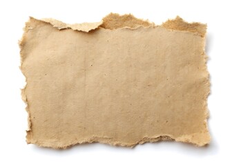 Torn paper isolated on white background