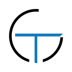 et Logo style shape vector design.	
