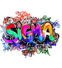 Sigma Word Grafiti Art