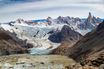 beautiful amazing glacier landscape in los glaciares national patk patagonia