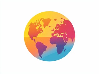 Fototapeta premium Global Earth Icon