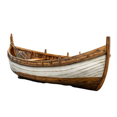 Handmade wooden boat traditional boat design