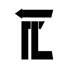 Fl logo design template.	