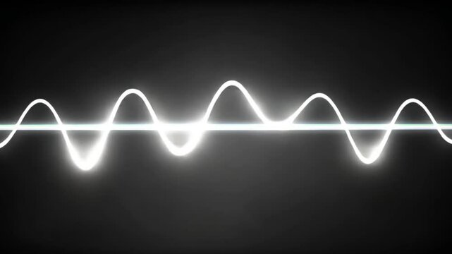 A dynamic, glowing wave form