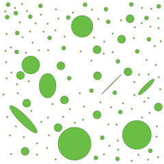 Random dots, circles. Dotted, speckles pattern. Pointillist, pointillism background. Stipple, stippling texture. Vector isolated on white background. EPS 10 . 