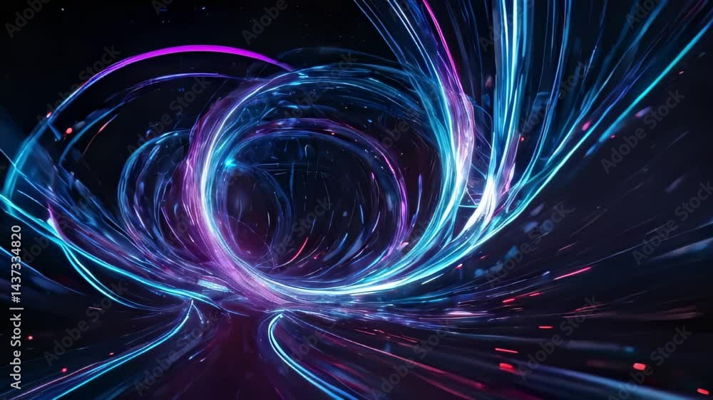 Poster dynamic abstract light swirl background