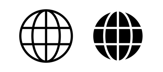 Website icon in black color for website or app.