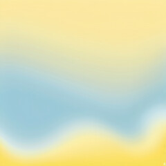 Naklejka premium Abstract Light Blue Yellow Smooth Gradient Design Texture Pattern Modern Art Wallpaper Surface ai