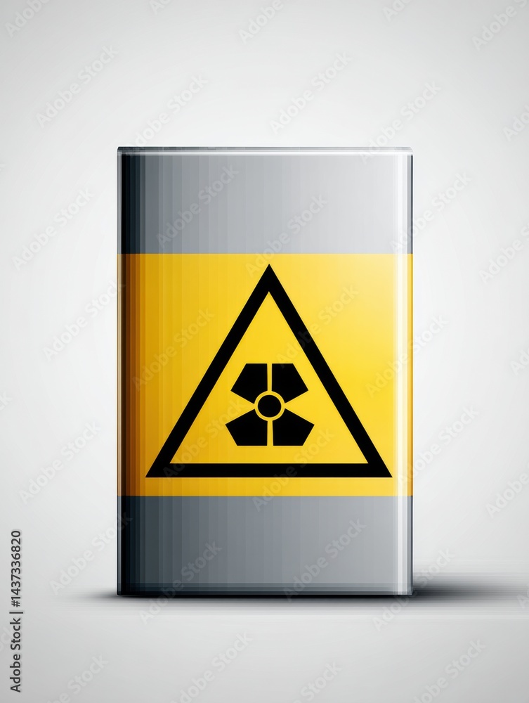 Poster toxic warning symbol creatively transforming into cigarette pack shape to highlight health risks ass