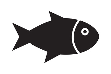 hilsa fish icon line art on White background