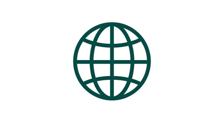 Global network connection design element on clean white background for worldwide communication and international business