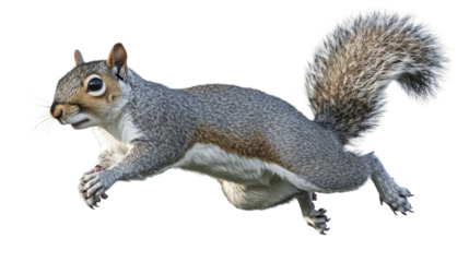 Squirrel jumping in nature animal photography outdoor setting