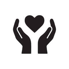 Obraz premium Heart care icon