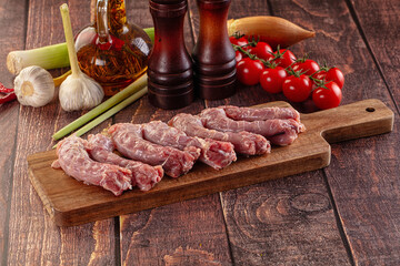 Raw chicken neck for cooking