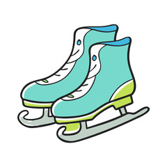 ice skates icon, ice skates vector illustration-simple illustration of ice skates, perfect for ice skates logos and icons