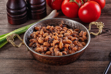 Canned Black eye bean in the bowl