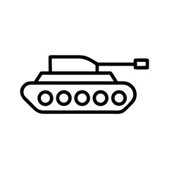Obraz premium Armored Tank Vehicle Military Icon Design