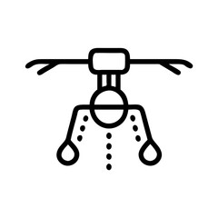 Crop Sprayer Machine Agricultural Equipment Icon Design