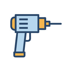 Power Drill Equipment Tool Icon Design