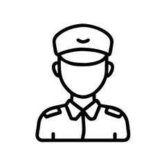 Obraz premium Soldier Portrait Avatar Character Icon Design