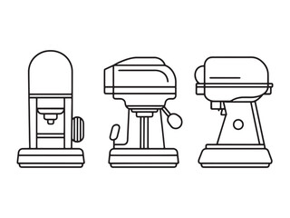 Electric Mixer line art icon modern design sketch