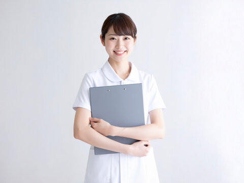 若い女性の看護師　AI生成画像  