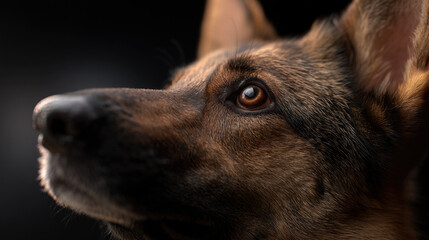 Close-Up of a Cute Dog – Detailed Fur and Expressive Eyes