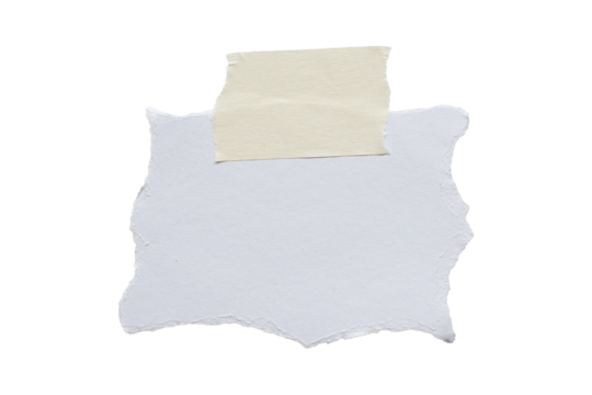 various pieces of masking tape isolated with clipping path on a white background.