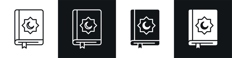 Quran kareem icon sign and symbol vector design