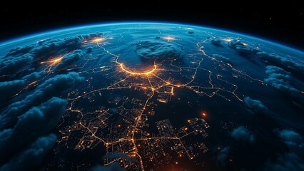 Obraz premium planet earth with space