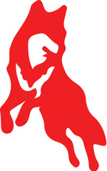 Fox simple icon. Vector ICON all icon Viktor