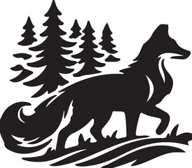 Fox simple icon. Vector ICON all icon Viktor