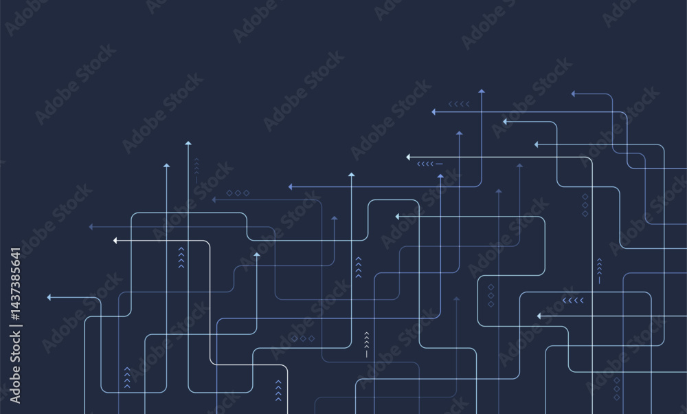Poster digital technology background. concept with technology line. circuit board background technology