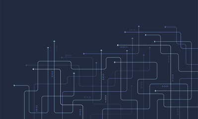 Fototapeta na wymiar Digital technology background. Concept with technology line. Circuit board background technology
