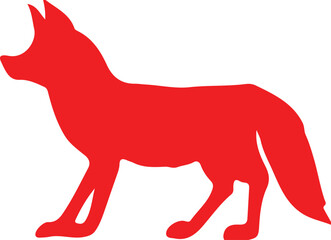 Fox simple icon. Vector ICON all icon Viktor