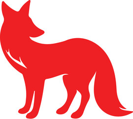 Fox simple icon. Vector ICON all icon Viktor