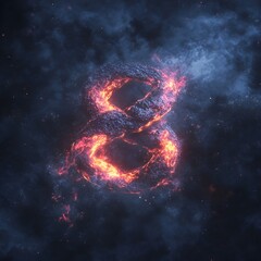 Glowing infinity symbol, dark background, abstract concept, website design (1) - 
